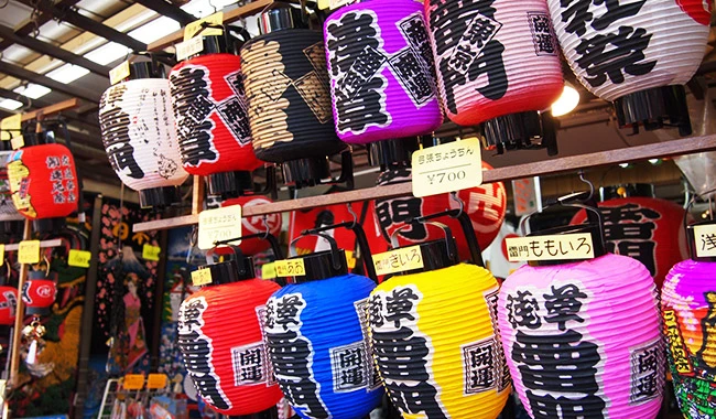 神社提灯設置イメージ