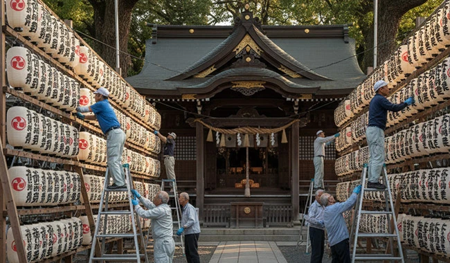 提灯設置イメージ