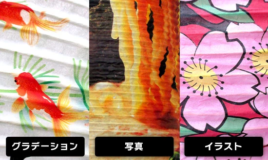 写真やグラデーションの鮮やかさ