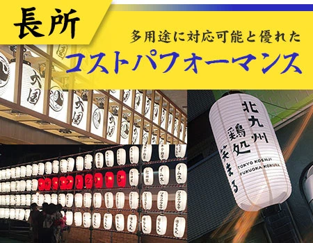 長所：多用途に対応可能と優れたコストパフォーマンス