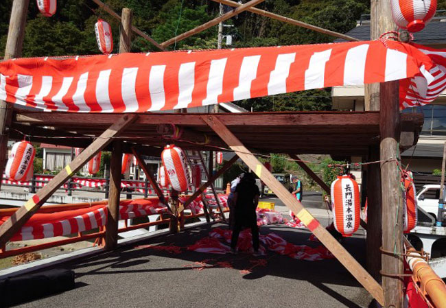 実績101 使用風景櫓に取付